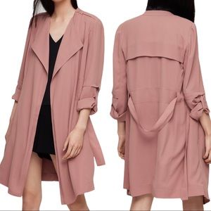 Babaton Flowy Trench Coat Womens Medium